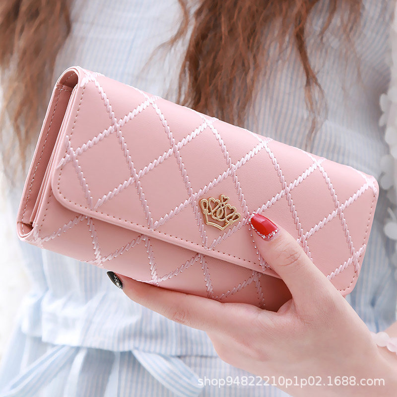 Cartera femenina grande, con múltiples compartimentos, para uso diario