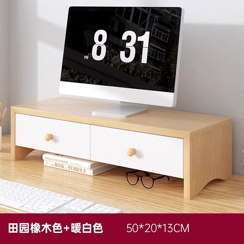 Soporte Elevador para Monitor de Paneles de Madera