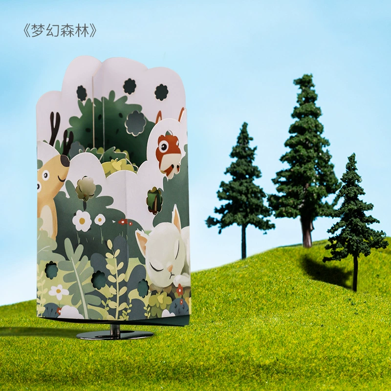 Оригами DIY вращающаяся Октавная музыкальная шкатулка DIY ручной работы творчество Хаяо Миядзаки вылечить мелкие предметы подарок на день рождения для девочки