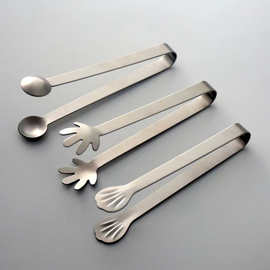 不锈钢冰夹加厚冰块夹家用烧烤夹子自助餐食物夹牛排烤肉夹面包夹