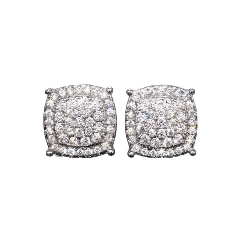 Cool Men’s Stud Earrings, Minimalist Stainless Steel Ear Studs_voghion.com