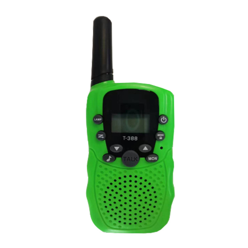 Spot Amazon producto transfronterizo T388 walkie-talkie para niños, walkie-talkie de juguete, teléfono inalámbrico de mano, se puede pedir LOGO