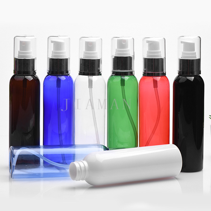 150ML毫升圆肩24-410电化铝全罩喷雾头AS鸭嘴粉泵喷雾乳液泵pet