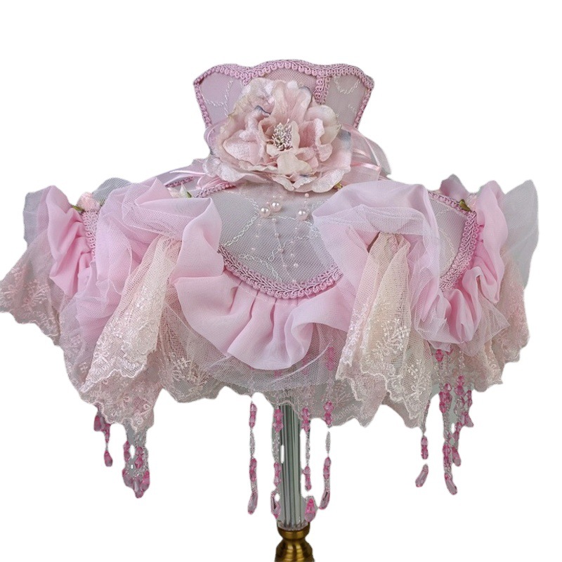 Xianfan accesorios de la lámpara de pie lámpara de mesa de encaje cubierta de la cáscara pantalla antiguo estilo retro princesa Europea estilo pastoral image 1
