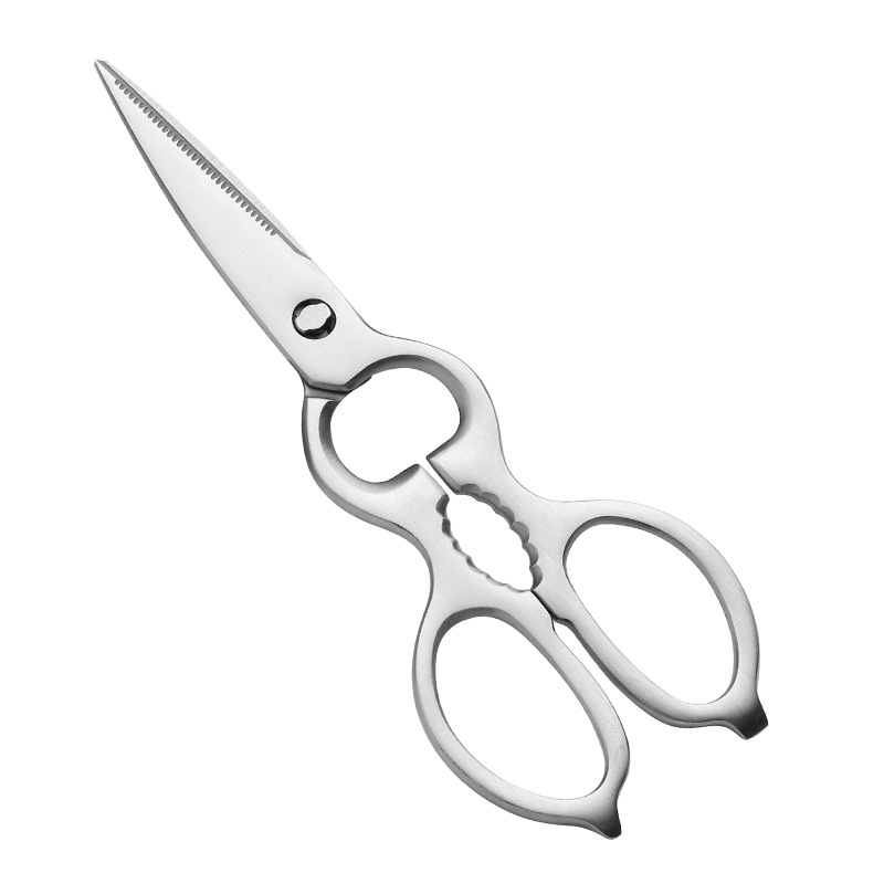 ステンレス製キッチンはさみ、全鋼製ひょうたん型多機能強力鶏骨切りはさみ、多用途キッチン用品、在庫あり、家庭用