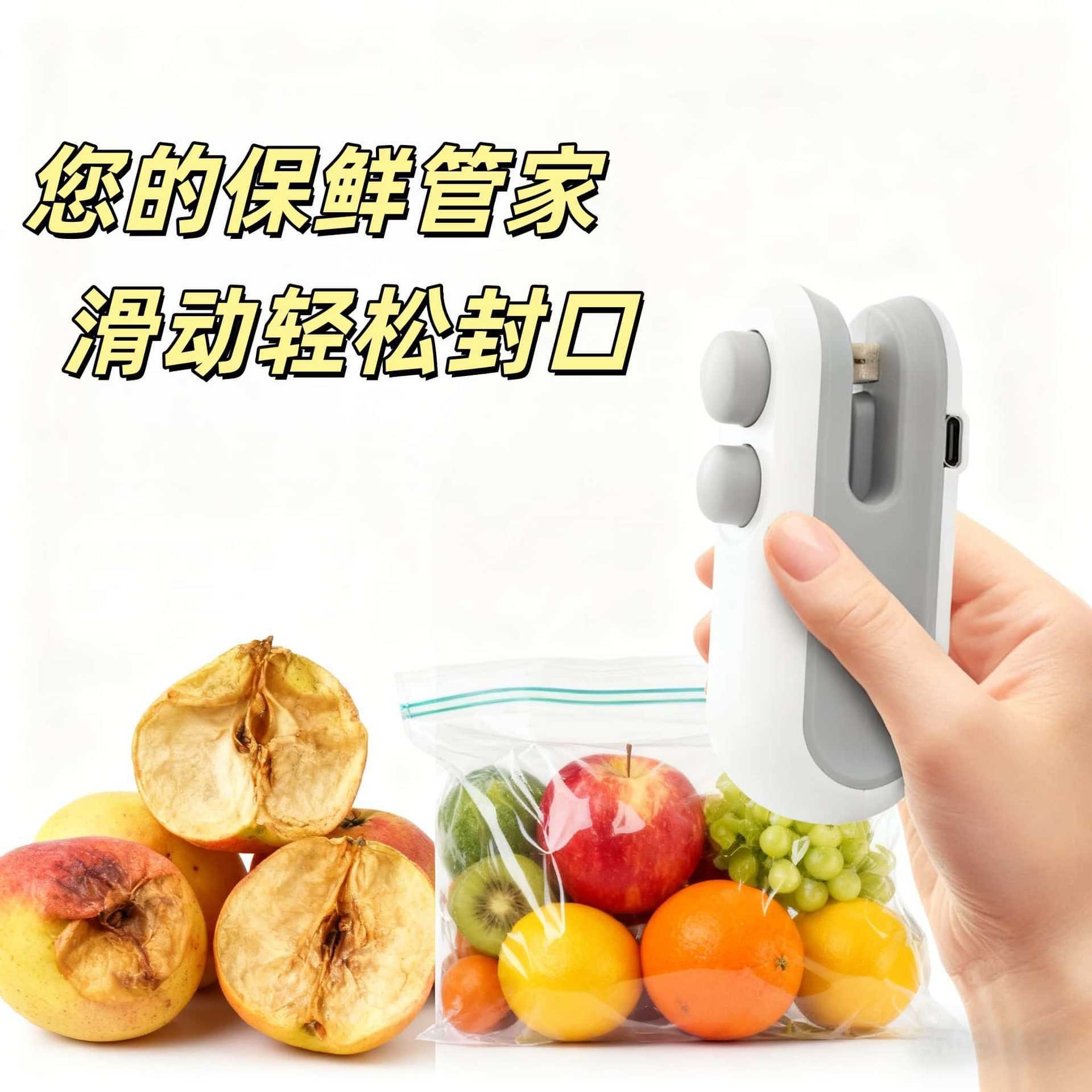 Máquina de sellado al vacío pequeña mini máquina de sellado doméstica portátil de compresión de alimentos y bocadillos máquina de sellado de bolsas de plástico image 4