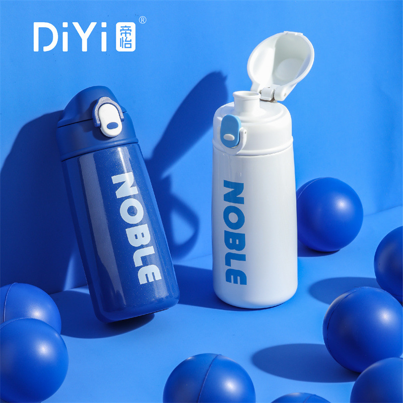 Diyi dopamina color deportes taza de vacío de alta apariencia niños y niñas pareja 304 de acero inoxidable portátil taza de agua