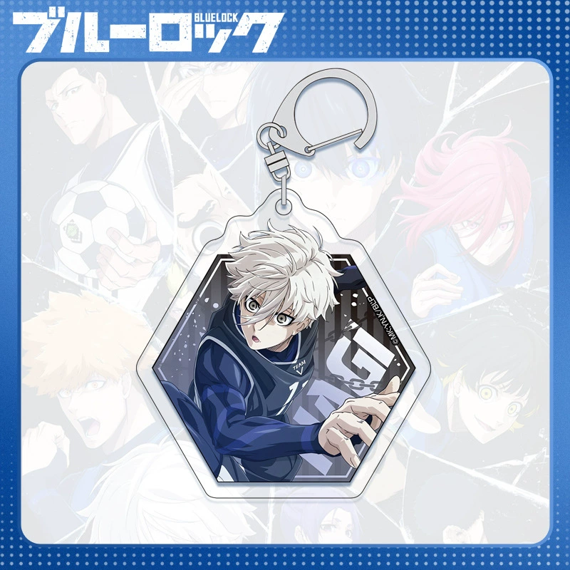 Acrylic Keychain (Blue Lock) Blue Prison Key Bin, double-sided 6 cm, D-system compatible