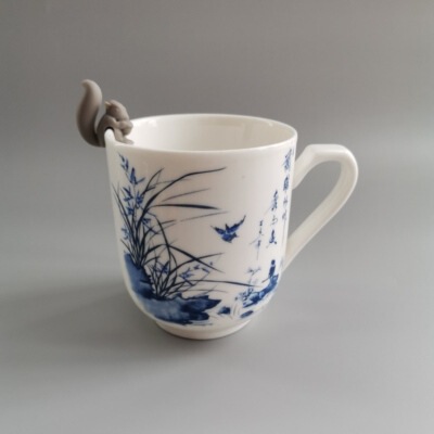 Macaron cute snails pine squirrel silicone tea buns gathering cups…