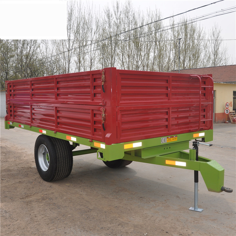 5吨自卸拖车 2轮宽体轮胎农用拖拉机自卸拖车 后卸自卸拖车