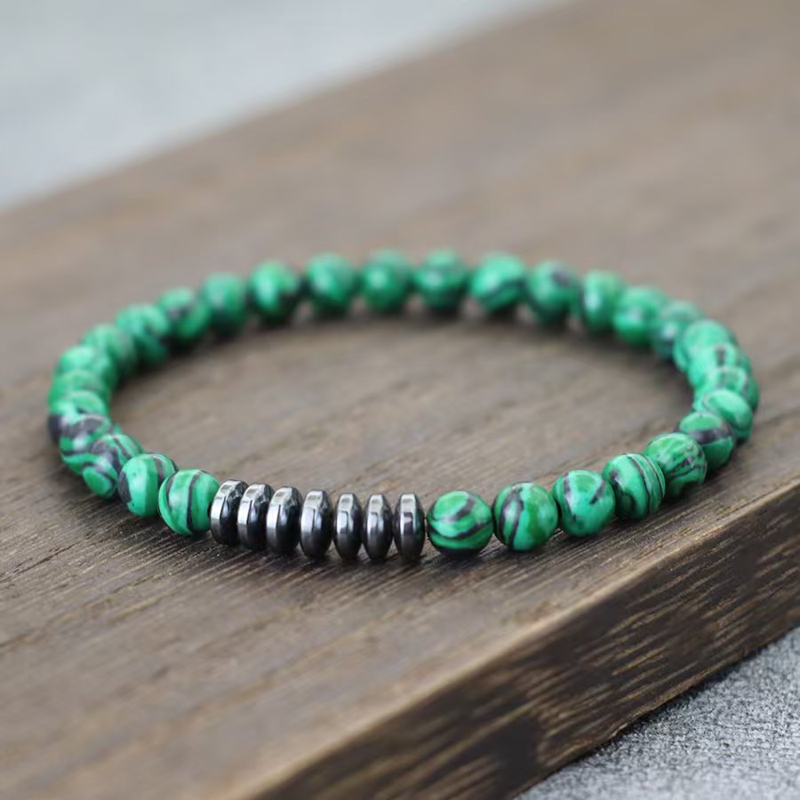 6MM 녹색 공작 + 검은 담석