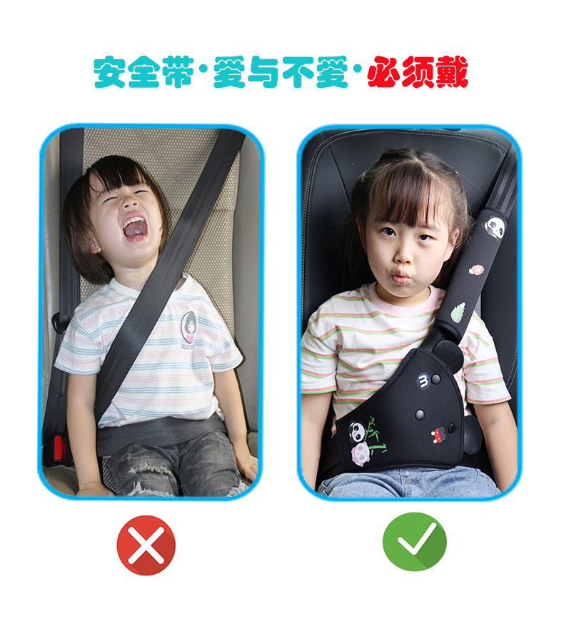Car Seatbelt Shoulder Pad Cartoon Safety Cover Car Interior