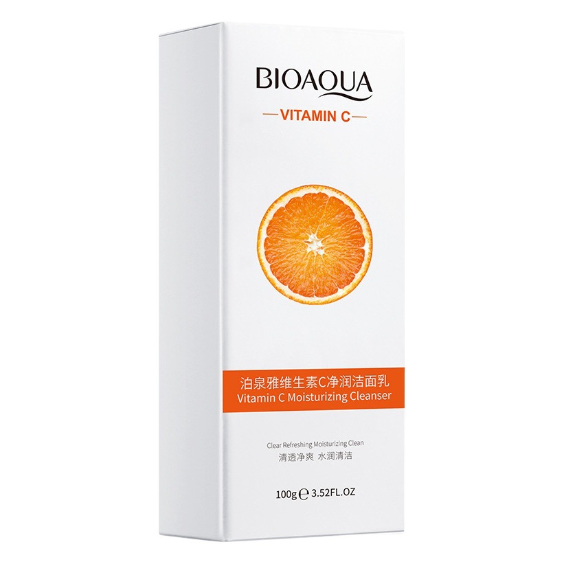 Boquanya vitamina C loción de limpieza espuma densa limpieza profunda aceite suciedad hidratante cuidado de la piel limpiador facial