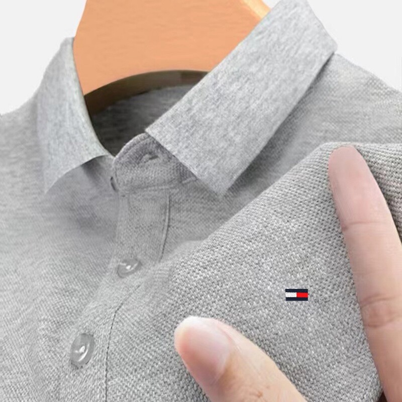 Cross-border Amazon AliExpress European and American Street Fashion Brand TOMMY Embroidered Men's Casual All-match T-shirt