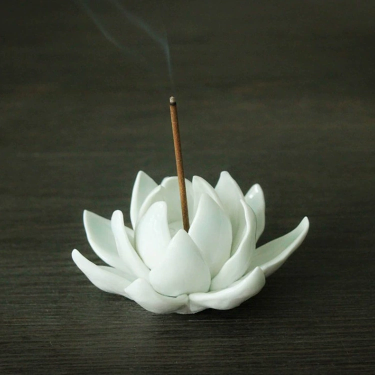 Цзиндэчжэнь тень Зеленый Лотос керамическая нить благовония держатель для благовоний благовония чай украшения для комнаты домашних животных