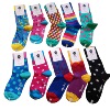 2021 Spring new pattern Combed men and women Bright Socks love Wave stripe fashion Printed plastic