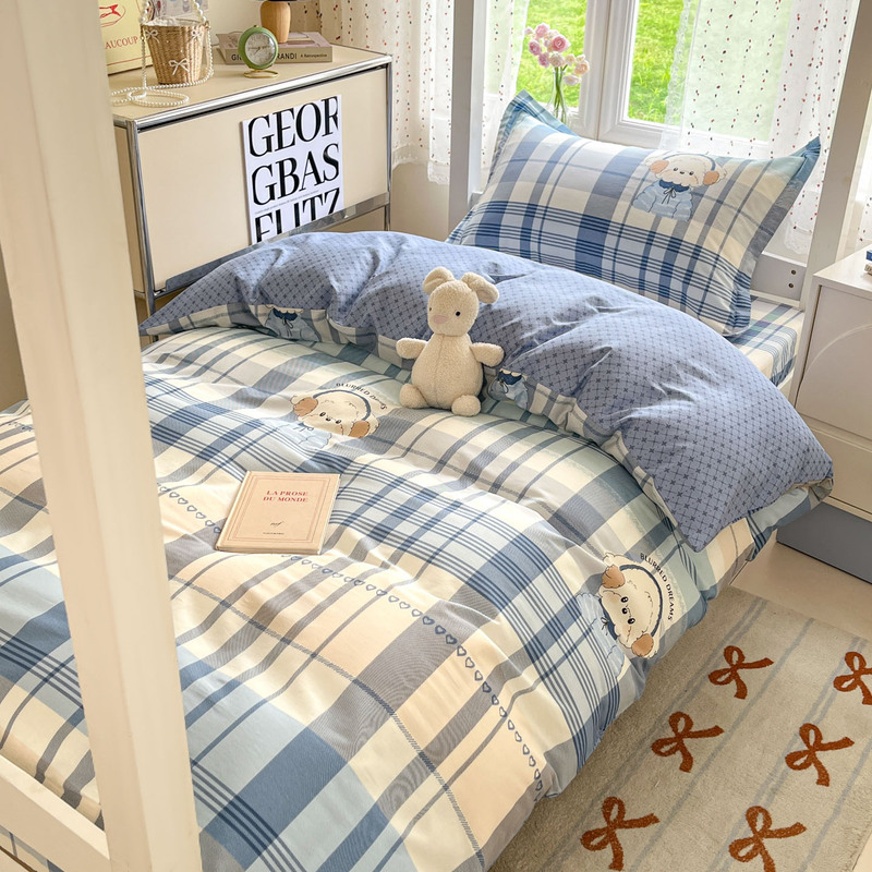 Three-Piece Set, Complete Set of Quilt and Mattress, Pure Cotton Single Bed Sheet and Quilt Cover, Six-Piece Set Wholesale, Dormitory Bed Six-Piece Set Three-Piece Set, Complete Set of Quilt and Mattress, Pure Cotton Single Bed Sheet and Quilt Cover, Six-Piece Set Wholesale, Dormitory Bed Six-Piece Set