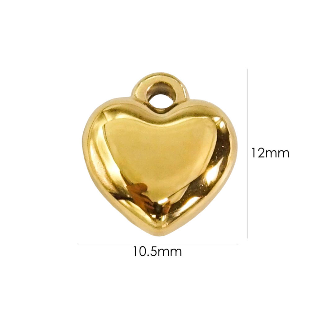 9g Weight PVD Coated Gold Plating Process Pendant Jewelry Making Type 14K Gold, Real Gold Plated Plating Material DIY Jewelry Accessories Classification 10 PCS/Package Quantity 304 Stainless Steel Material Heart Shape Pattern Simple Style Style Waterproof Non Tarnish, Plating Craft 10 PCS/Package 304 Stainless Steel PVD Coated 14K Gold Real Gold Plated Heart Shape Pendant DIY Jewelry Accessories 9