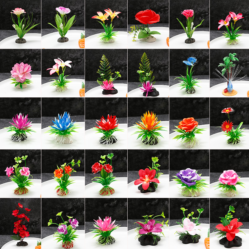 酒店刺身摆盘装饰菜品餐饮凉菜点缀盘饰花草摆盘装饰品假花小摆件