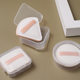 Cotton Candy Air Cushion Powder Puff Storage Box Empty Box Portable Cosmetic Tool Small Round PP Transparent Plastic Box