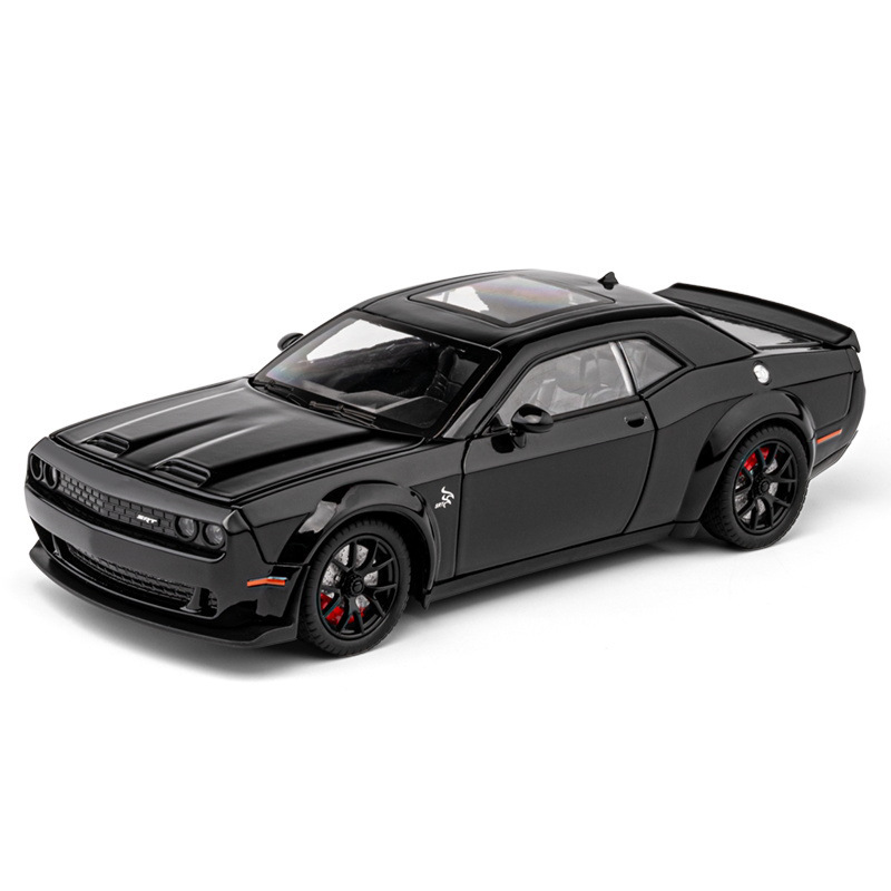 1/24 Dodge Hellcat Alloy Sports Car Boy Toy Sound and Light Pull Back Model Ornament Cross-Border New Product Hot Selling 1/24 Dodge Hellcat Alloy Sports Car Boy Toy Sound and Light Pull Back Model Ornament Cross-Border New Product Hot Selling