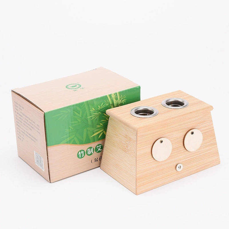 Bamboo moxibustion box, universal wooden moxibustion jar, household moxibustion box, soles of foot moxibustion shoes, moxibustion equipment