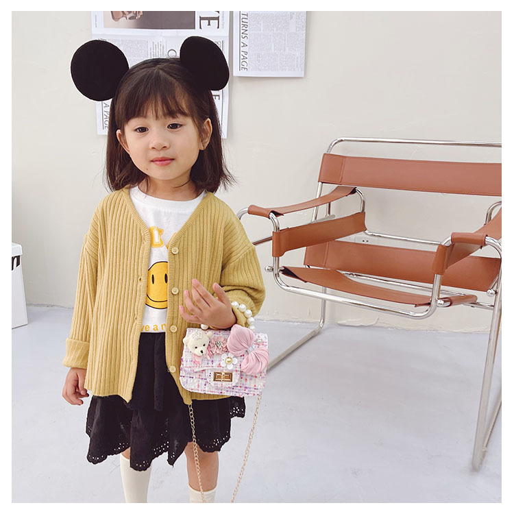 Children's One-shoulder Diagonal Bag Pearl Portable Coin Purse Bear Bow Cute Accessory Bag Wholesale display picture 39