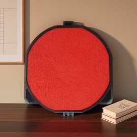 日本旗牌印章印台墨盒回墨印章翻斗章回转印章替芯印章垫墨盒油盒