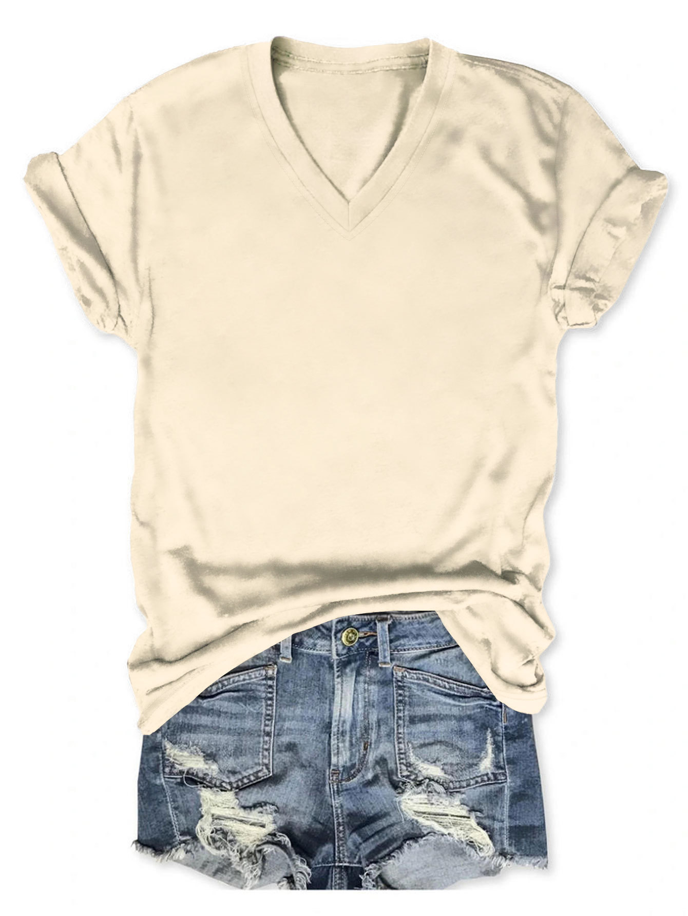 159g Weight Short Sleeve Sleeve Length Regular Sleeve Sleeve Type CVC Pull Frame, Cotton, Polyester Fabric Type Mid-Length (65cm <Length ≤ 80cm) Top Length T-shirt, Pullovers Tops Type Casual, Office, Daily Occasion Round Neck Neckline Printing Function Loose Fit Type Geometric Pattern Summer Season Women's Gender European and American Style, Streetwear Style Wholesale Women's CVC Pull Frame Cotton Polyester European And American Style Streetwear Geometric Short Sleeve T-Shirts 2