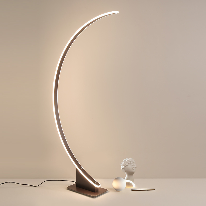 Floor Lamp Living Room Study Lamp Decorative Lamps Modern Minimalist Scandinavian Led Arc Fishing Lamp Vertical Table Lamp