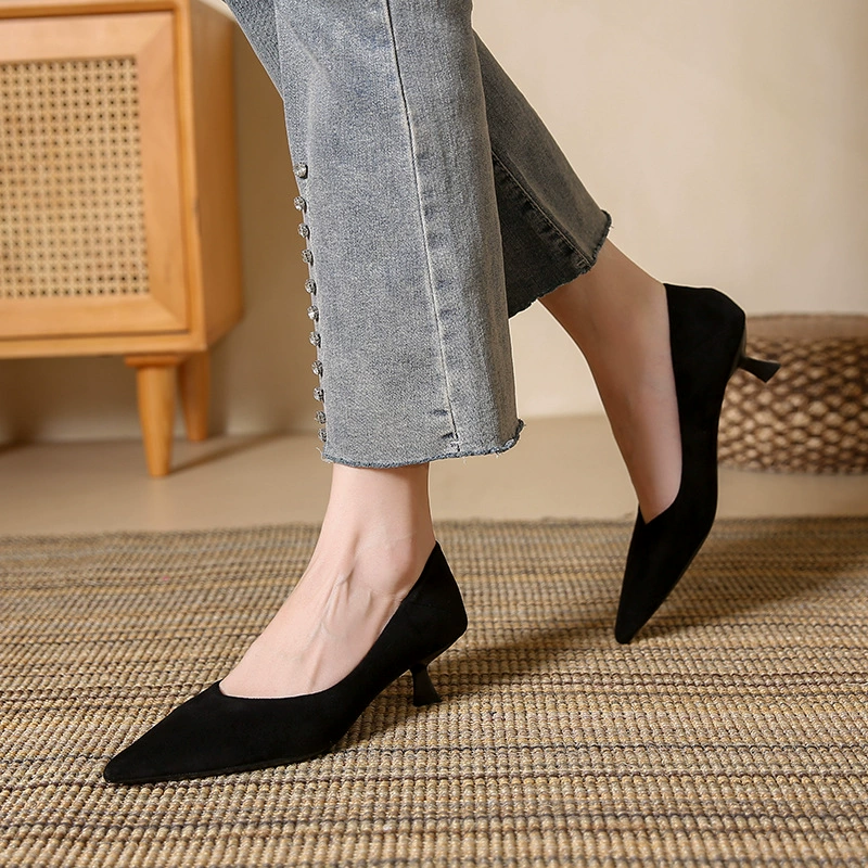 Туфли с носком pointy toes, каблуки, новая коллекция, плюс размер