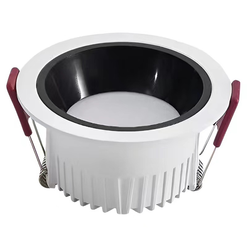 Downlight anti-deslumbrante borde estrecho pasillo lámpara de taza profunda sala de estar sin lámpara de techo principal incrustada LED doméstico 4000K lámpara de agujero image 6