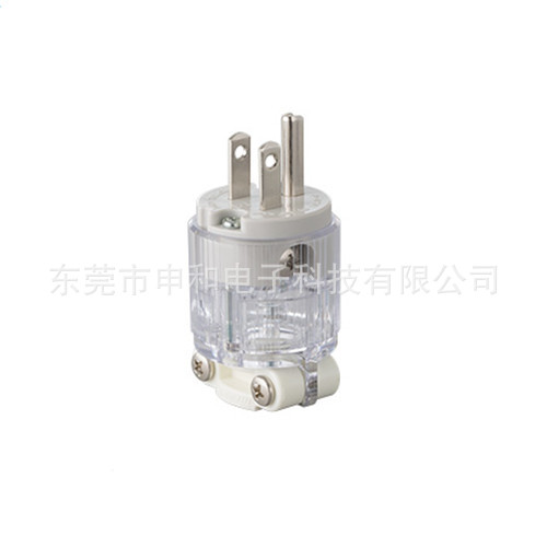 Meikosha明工社工业插头ME2591白色医用接地形插头15A 125V议价