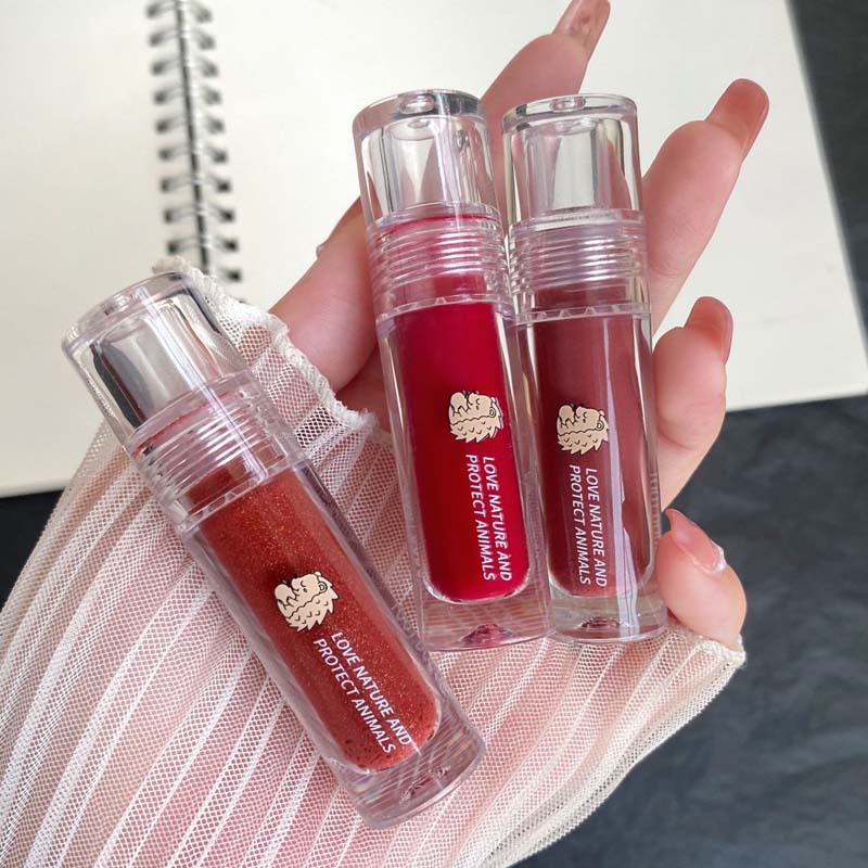 TOOT DODO Lentes cristalinas cero esmalte de labios esmalte de vidrio humectante humectante lápiz labial para mujeres