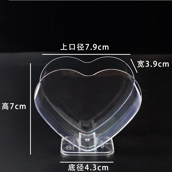 Vasos desechables transparentes para postres con tapa y cuchara, para gelatina y mousse