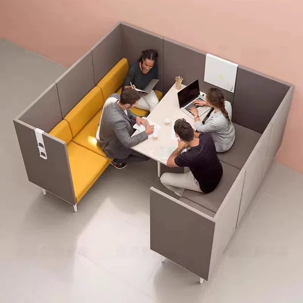 Modern Business High-Back Sofa Chair Combination Reception Designer University Leisure Area Company Partition Negotiation High Sofa