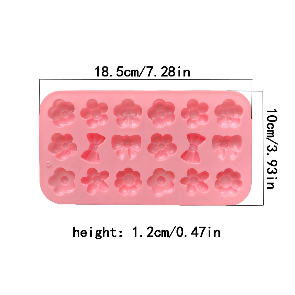 Acrylic compact silicone mold with bow, DIY, flowered
