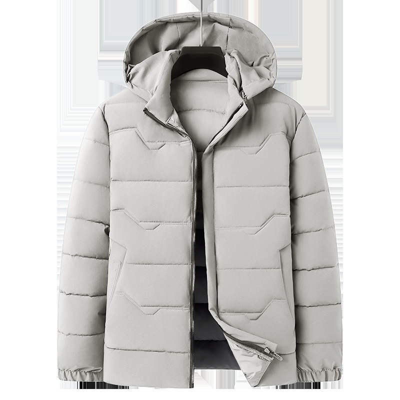 Winter clothes hot new men's down cotton-padded jacket short windproof warm plus size thickened middle-aged dad men's cotton-padded coat