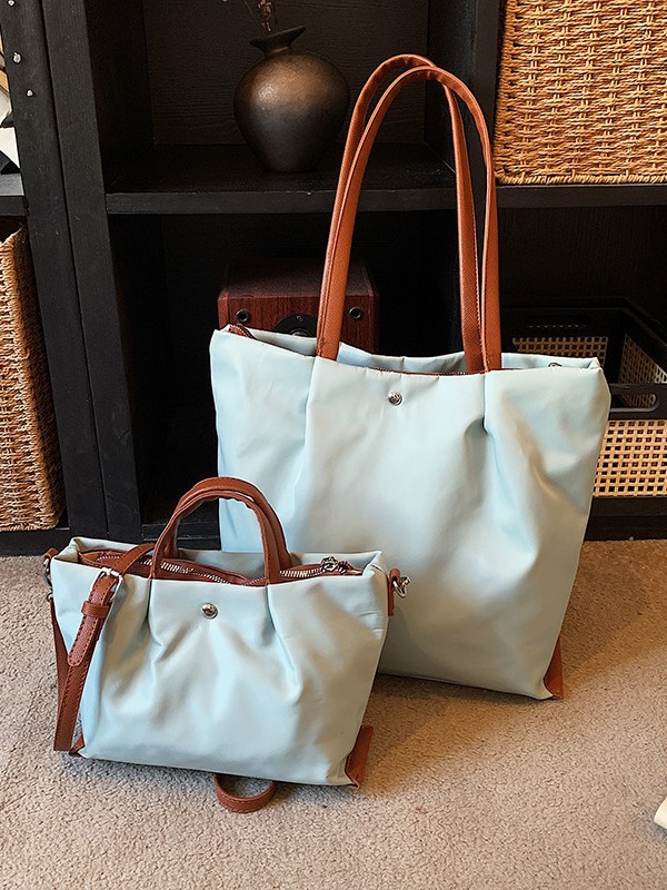 Bolso de tela de nylon de gran capacidad para mujeres 2026 nuevo tipo de bolso de hombro ligero y simple estilo coreano nicho Zhong Commuting Tote image 1