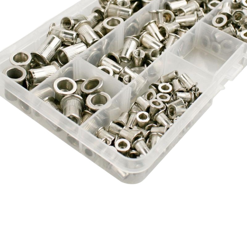 Fábrica exclusivamente para caja 200 unids Acero inoxidable remache tuerca avellanada vertical remache tuerca M3M4M4M5M6