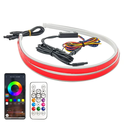 Other lights: Scanning Daytime Running Lights, Colorful - ultra-thin-symphony-light-guide-remote-control-app-steering-30cm-pair-price