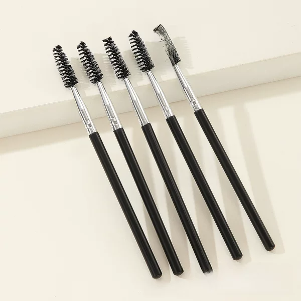 Eyelash Comb Spiral Brush Eyebrow Trimming Brush Portable Eyebrow Brush Short Eyelash Curling Eyelash Brush Single Makeup Brush Double Head Makeup
