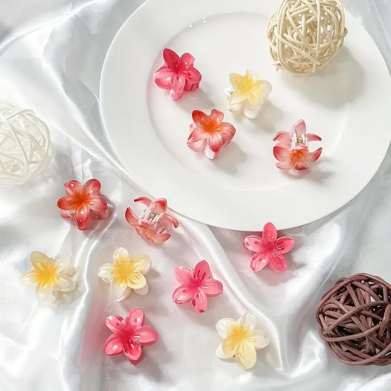 Women's Sweet Simple Style Flower Plastic Hair Clip display picture 4