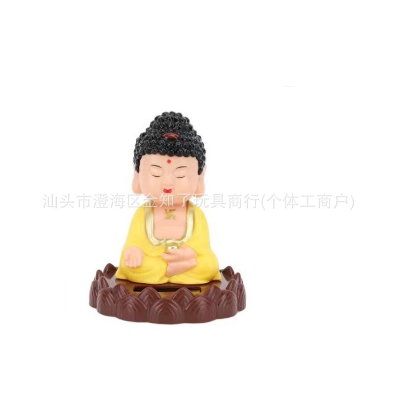 ソーラー禅笑い仏陀装飾品ホームエントランスレジカーポットスケール逆流香装飾品|undefined