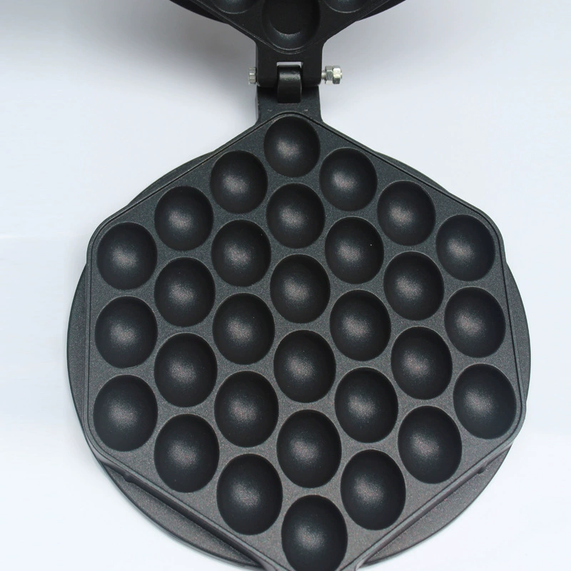 Commercial egg waffle machine, electric bubble/checkered waffle maker, 180° even heating, temp control