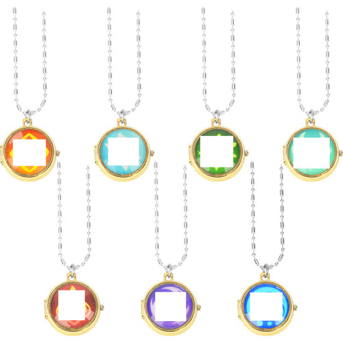Shen's Eye Rotating Pocket Watch COS Student Men and Women Rotating Flip Necklace Keychain Pocket Watch Time Watch