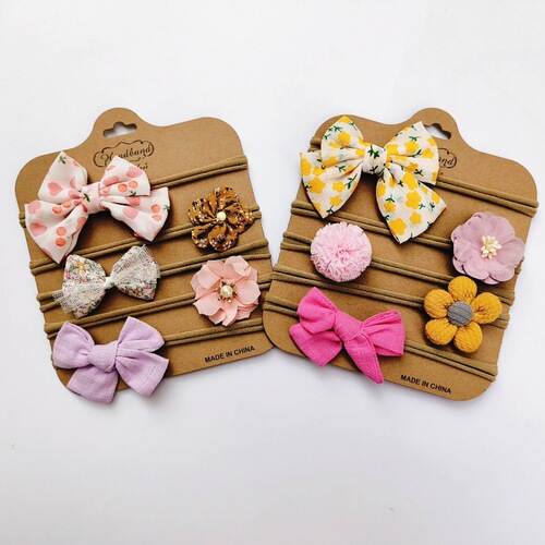 Children's hairband Internet celebrity girl chiffon bow headdress Korean style little girl cute headband baby does not hurt hair accessories