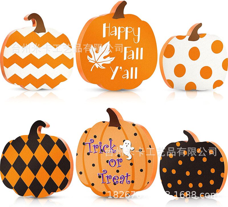 Thanksgiving plywood density board pendant wooden crafts autumn decorative desktop cabinet cross-border new harvest