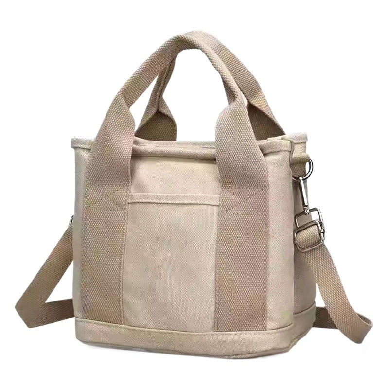 Large Capacity Japanese Style Lasagna Canvas Handbag for Going Out Mummy Bag Casual Commuter Lunch Bag Lightweight Hand Bag