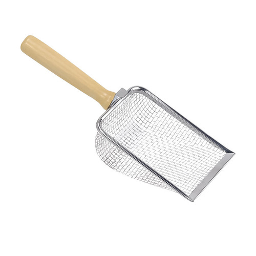 Cat litter shovel fine hole stainless steel small hole cat poop shovel bentonite metal cat ore shovel shovel manufacturer